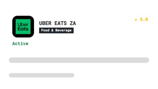 Search for Uber Eats