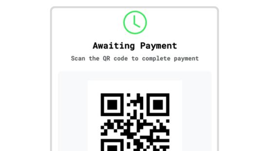 Scan QR Code or Pay with HUZZLE